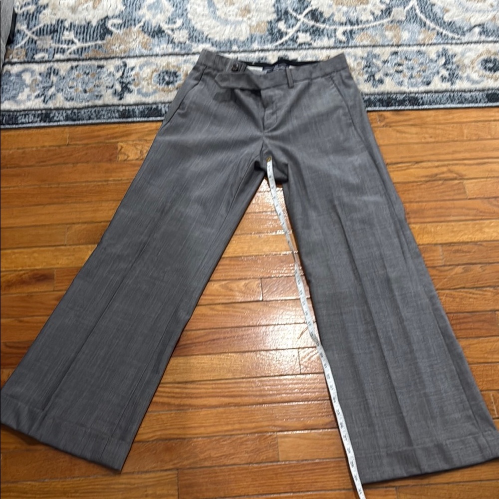 Stylish Gray Wide-Leg Trousers